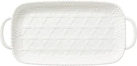 BANDEJA CON ASAS WICKER CREEK-BLANCO