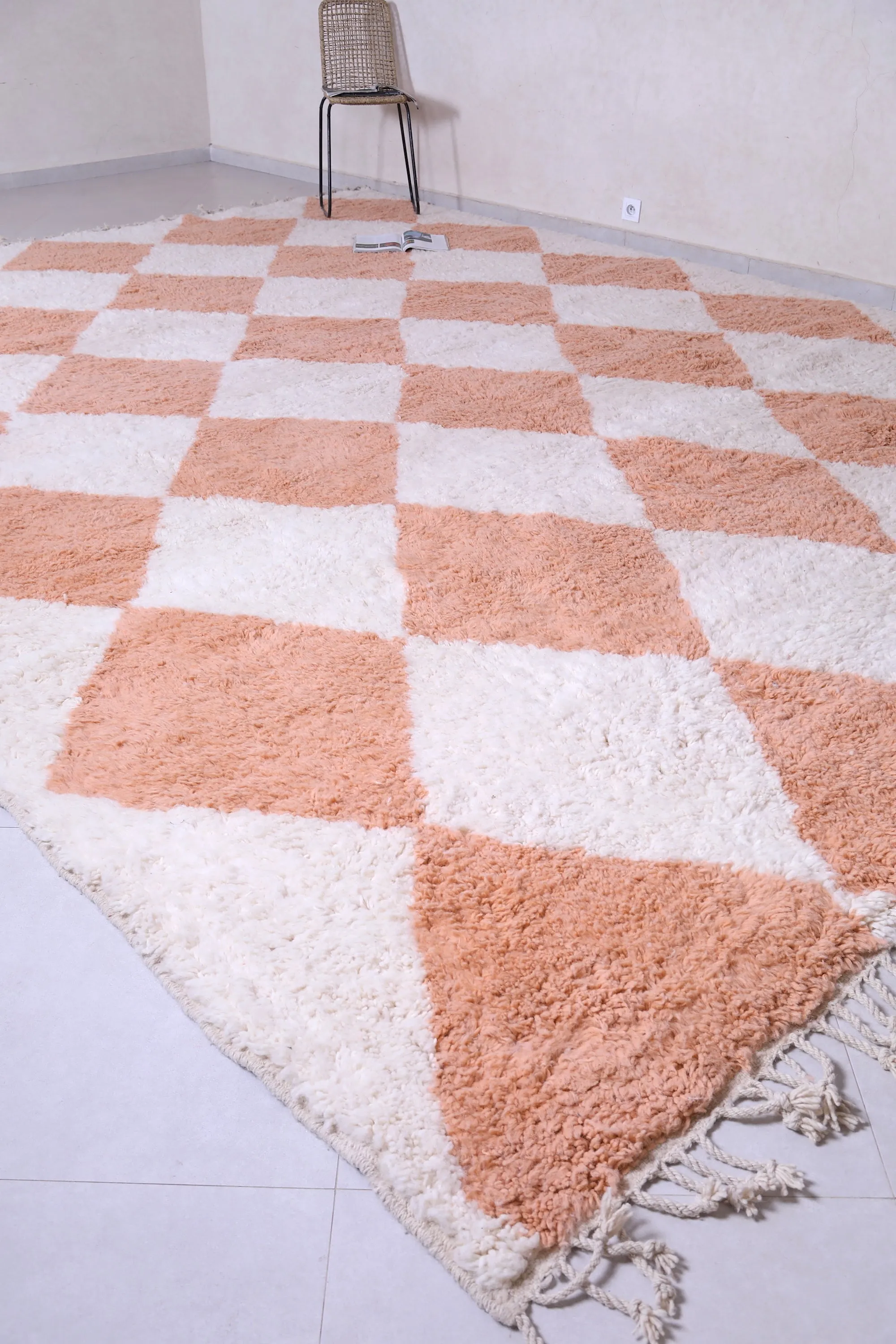 Beni Ourain Moroccan rug - Checkered berber rug