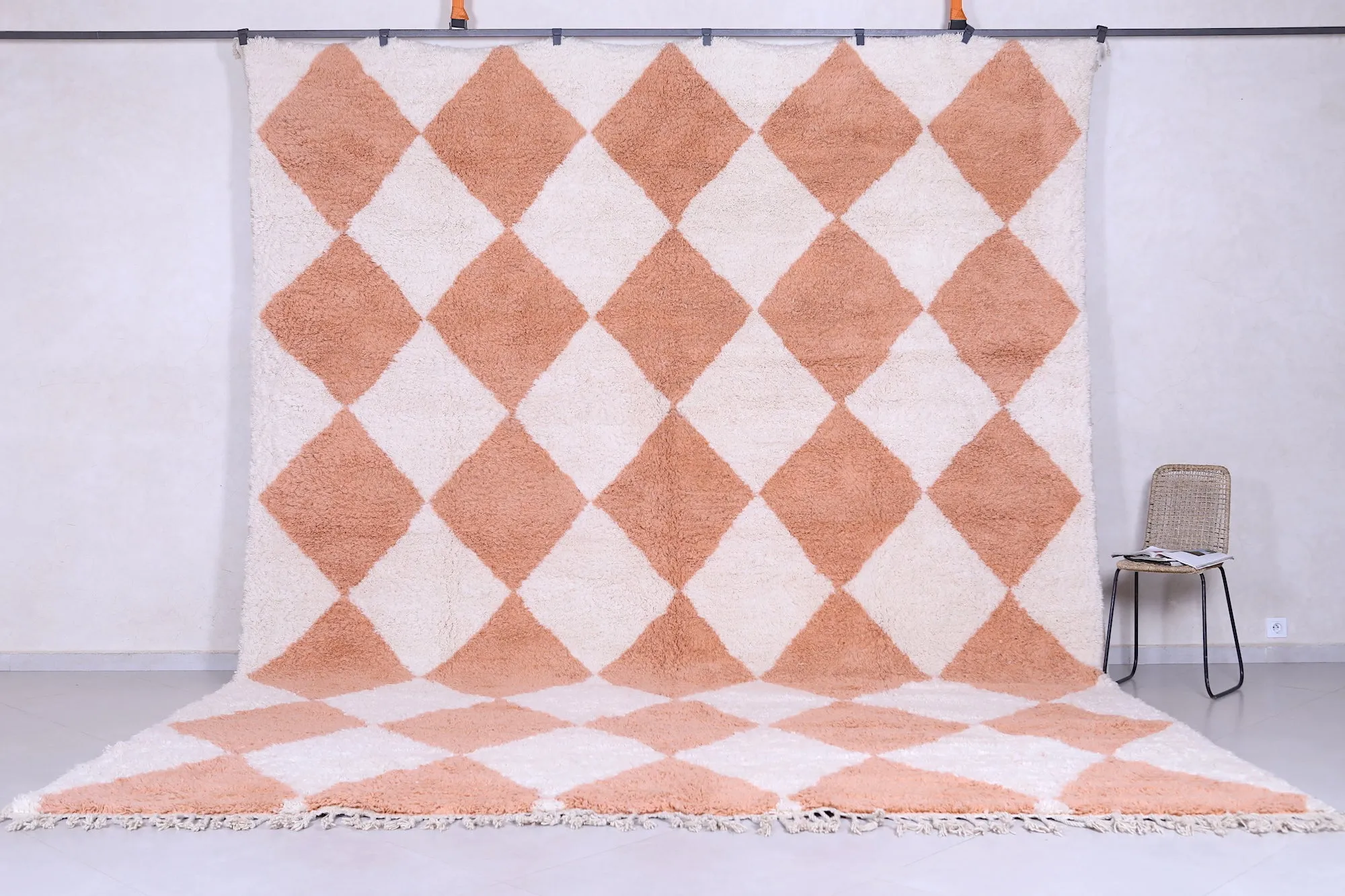 Beni Ourain Moroccan rug - Checkered berber rug