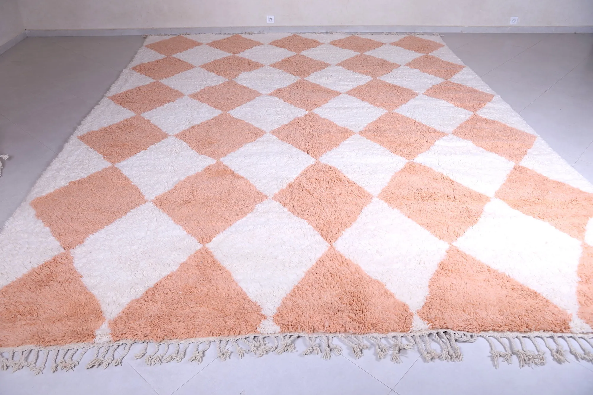 Beni Ourain Moroccan rug - Checkered berber rug