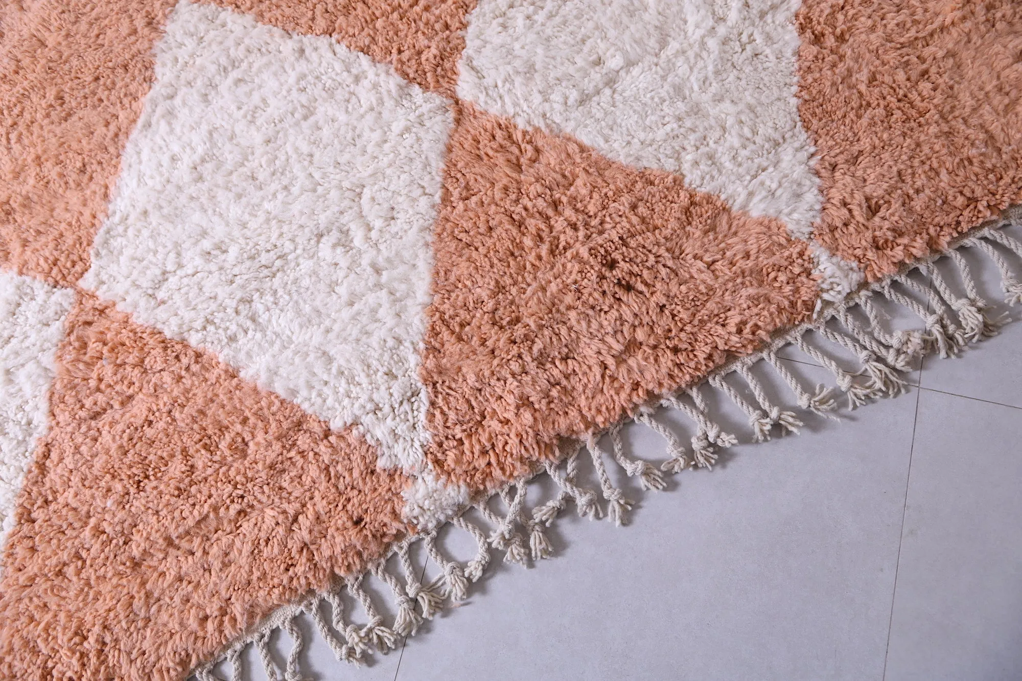 Beni Ourain Moroccan rug - Checkered berber rug