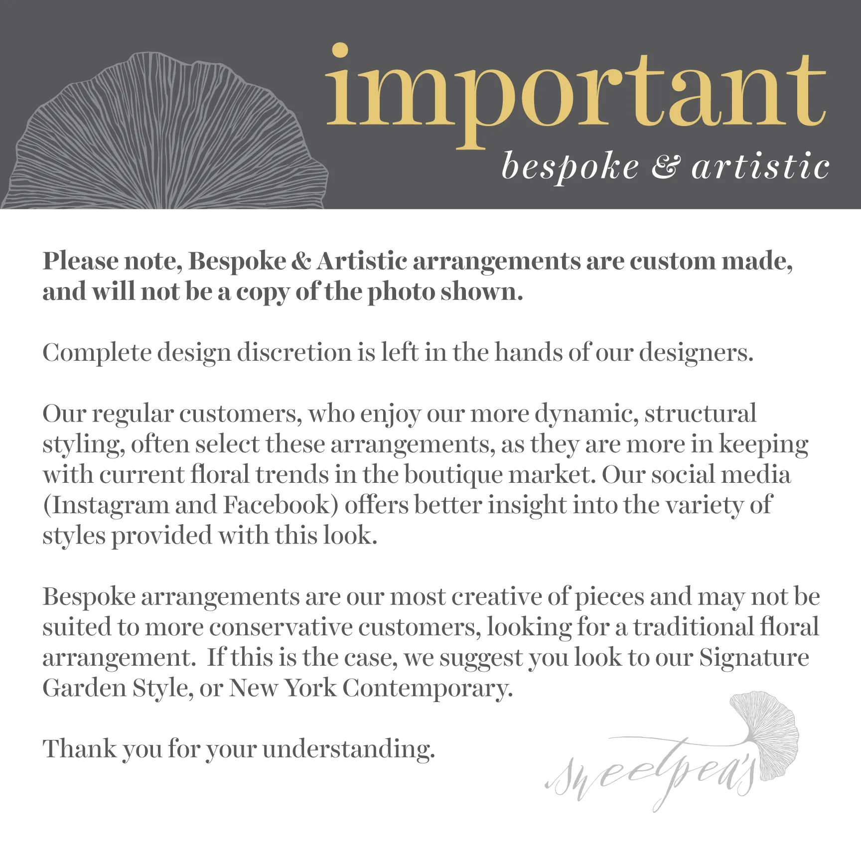 Bespoke & Artistic, Pastel - Floral Arrangement (Premium)