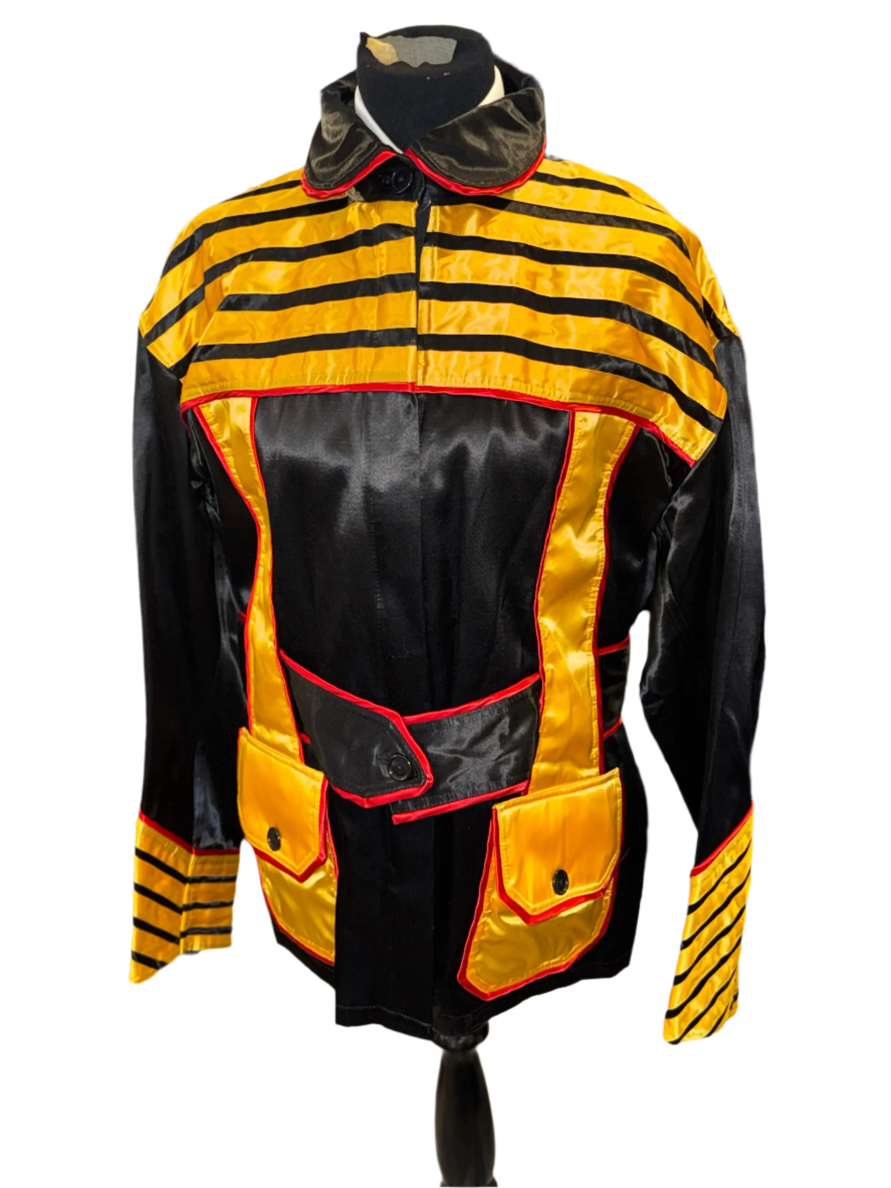 Black, Gold, and Red Road Silks