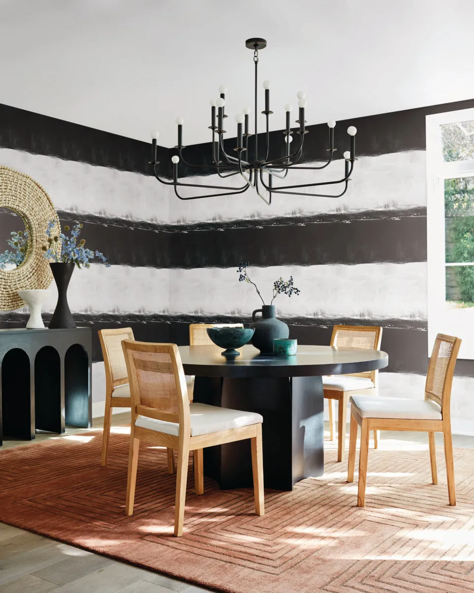 Black Ink Wash Wallpaper (60 sq.ft.)