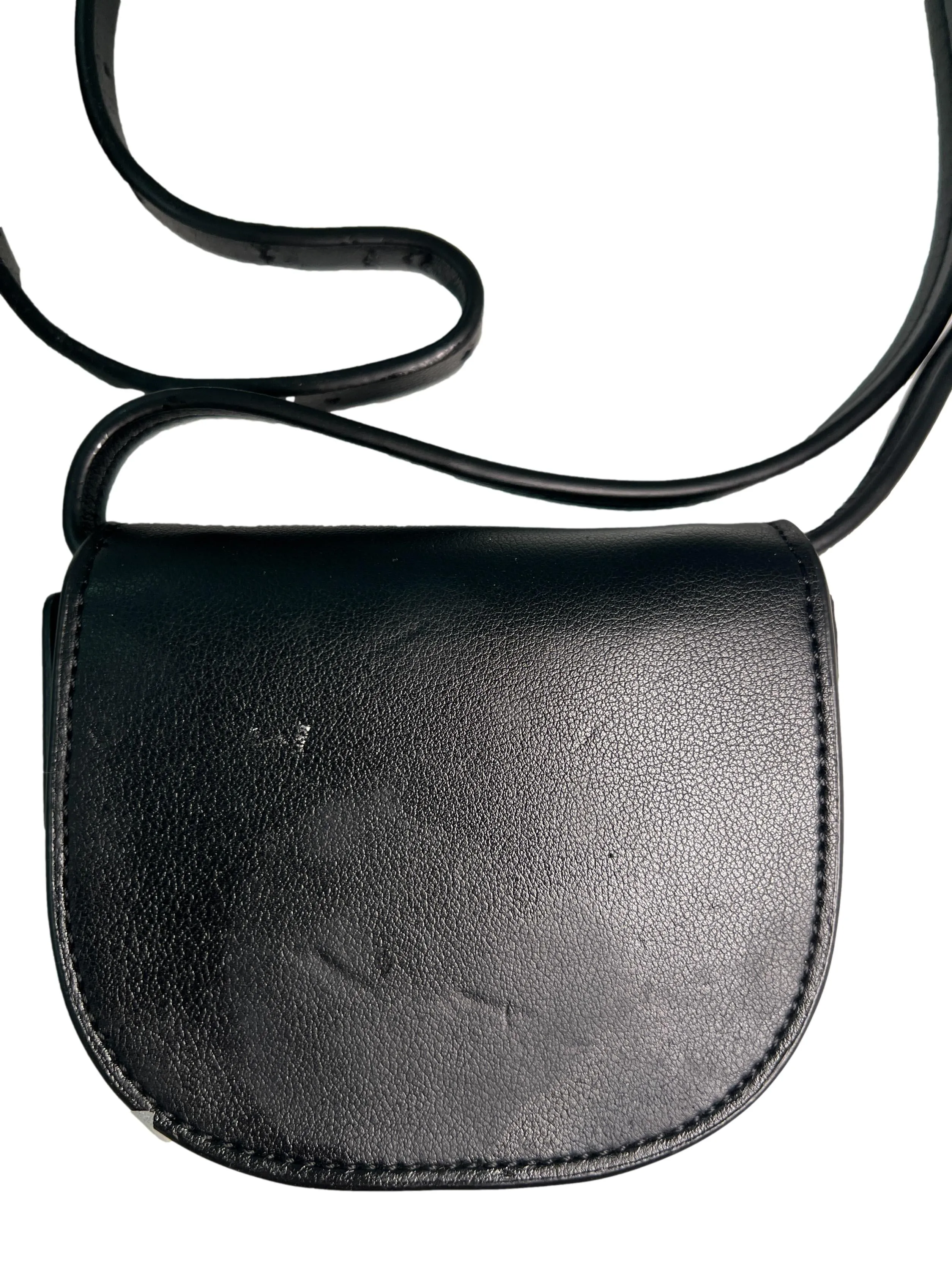 Black Leather Love Moschino Mini Bag