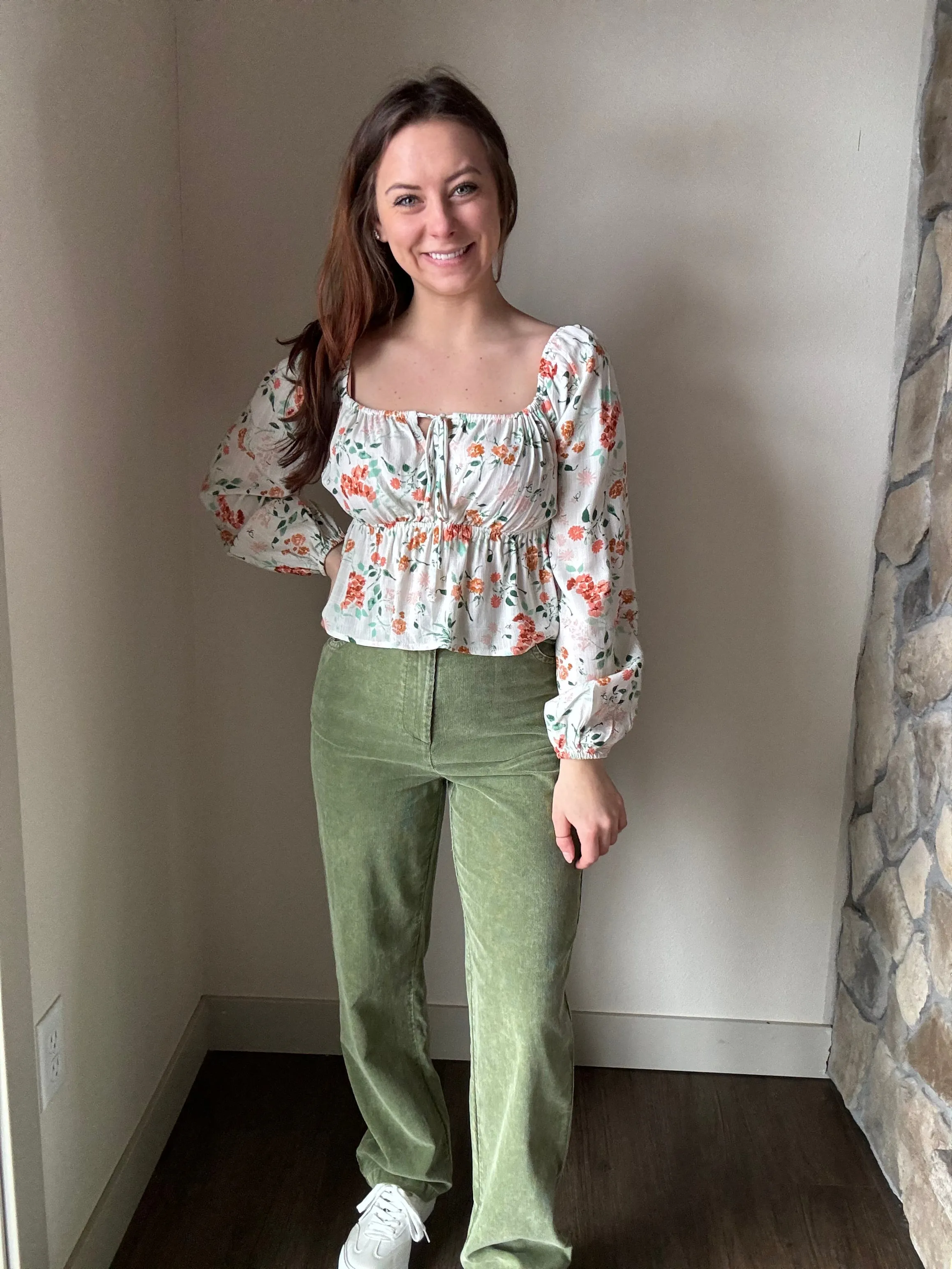 bloom brigade peplum top