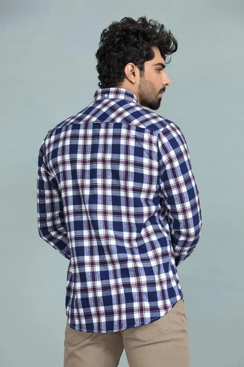 Blue Box Check Wooven Shirt