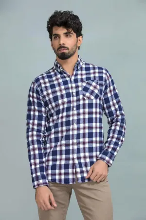 Blue Box Check Wooven Shirt