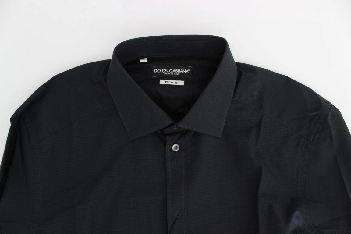 Blue Checkered Slim Fit GOLD Casual Shirt