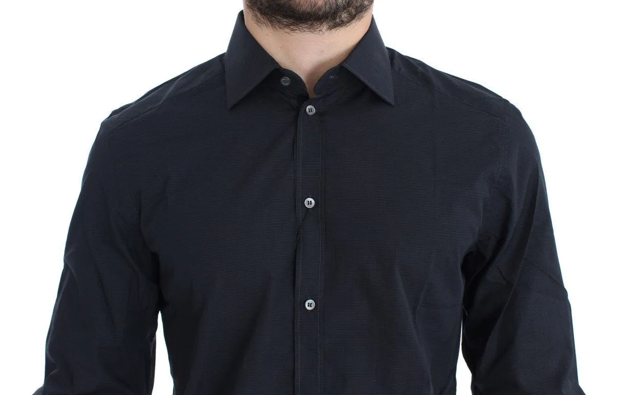 Blue Checkered Slim Fit GOLD Casual Shirt