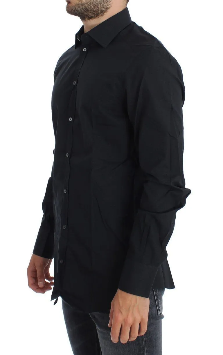 Blue Checkered Slim Fit GOLD Casual Shirt