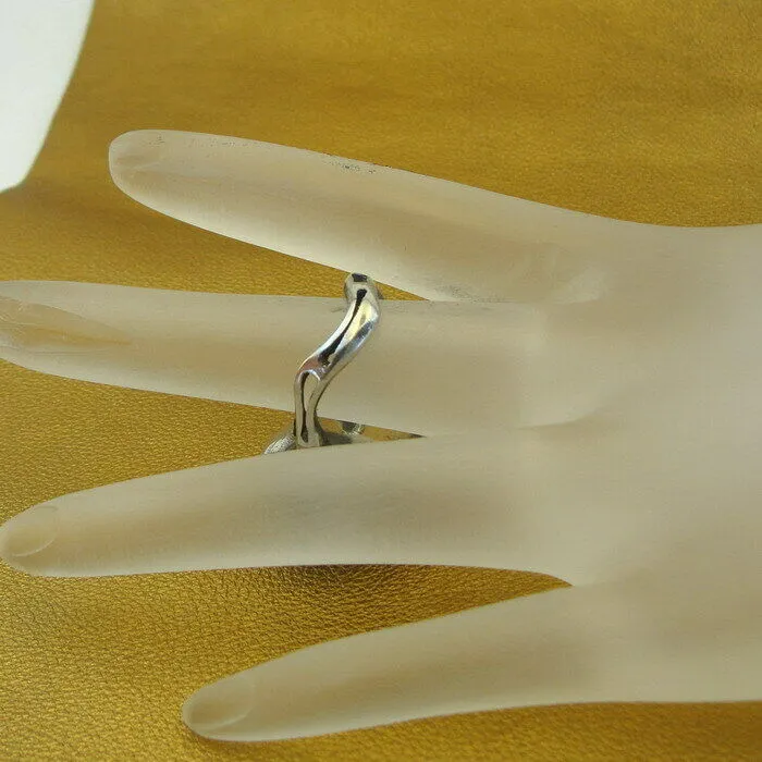 Blue Opal Ring 925 Sterling Silver size 6.5, 7 Handmade  Hadar Designers (H) SALE