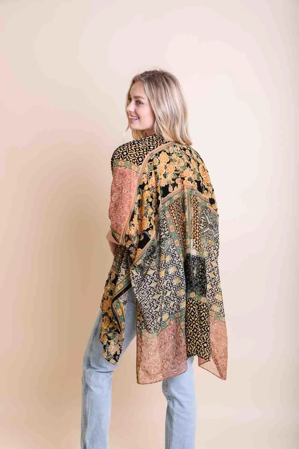 Bohemian Burnout Velvet Kimono - 2 colors