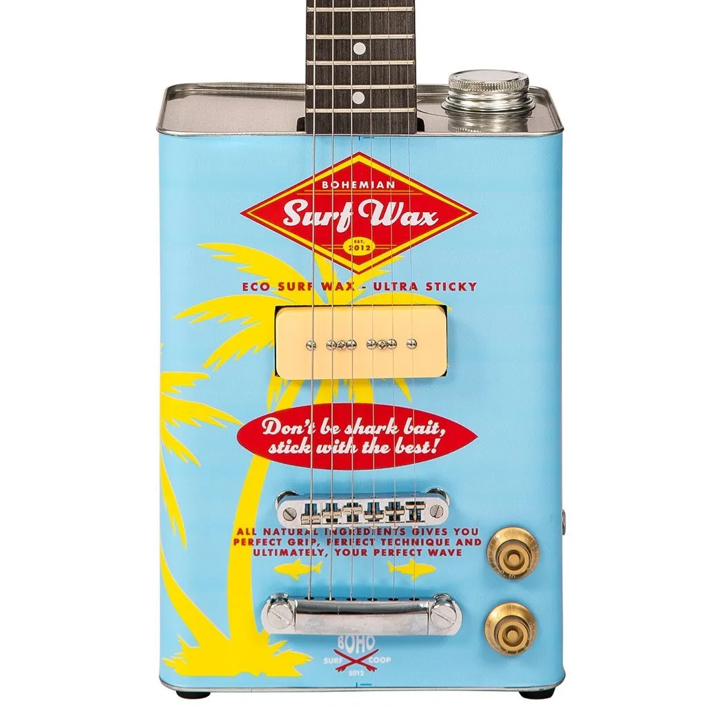 Bohemian Oil Can Guitar ~ P90 ~ Surf Wax Limited Edition New