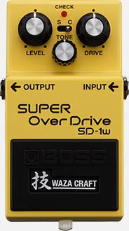 Boss SD-1W Super Overdrive WAZA CRAFT Compact Pedal