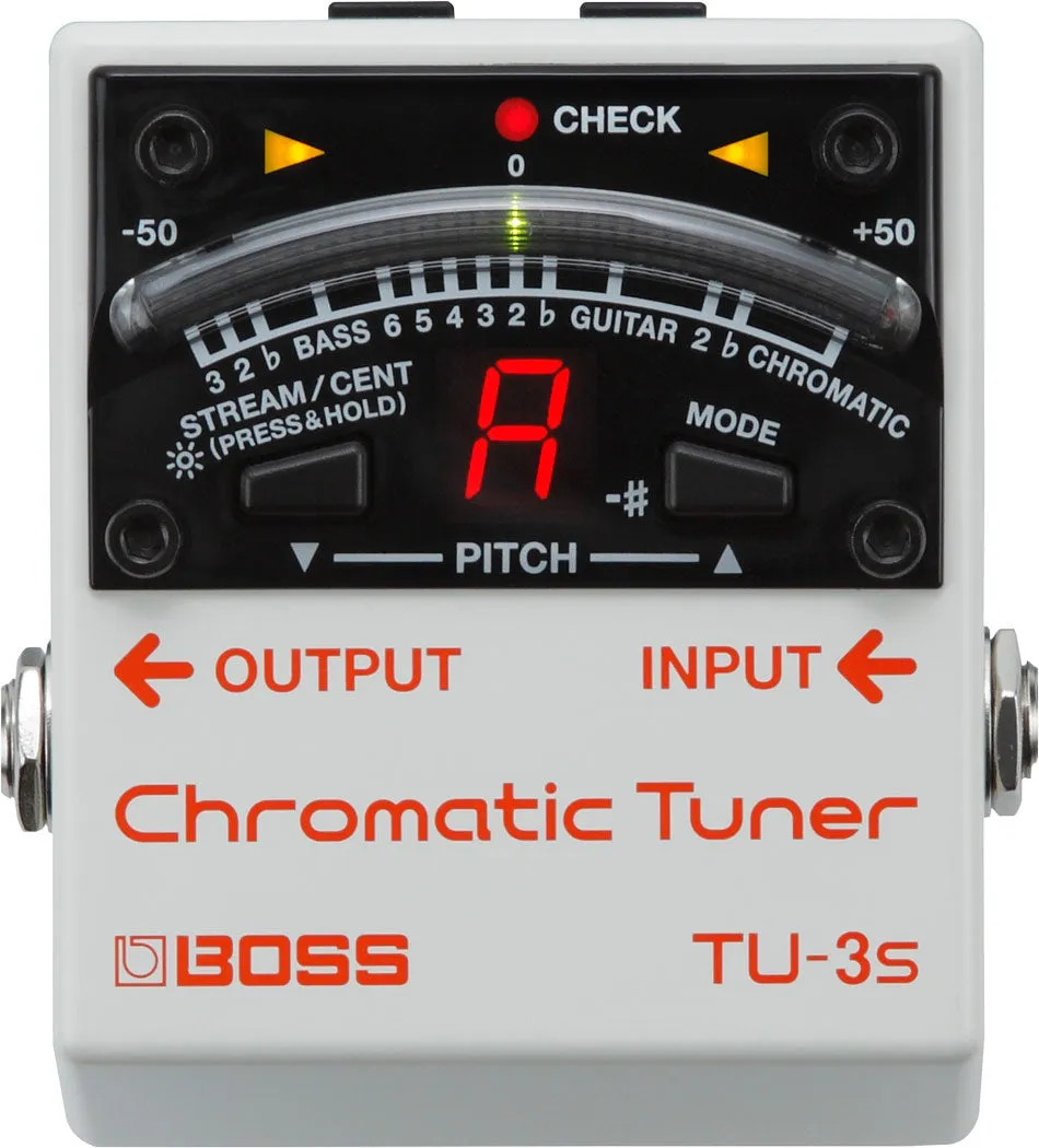 Boss TU-3S Chromatic Pedalboard Tuner Compact Pedal