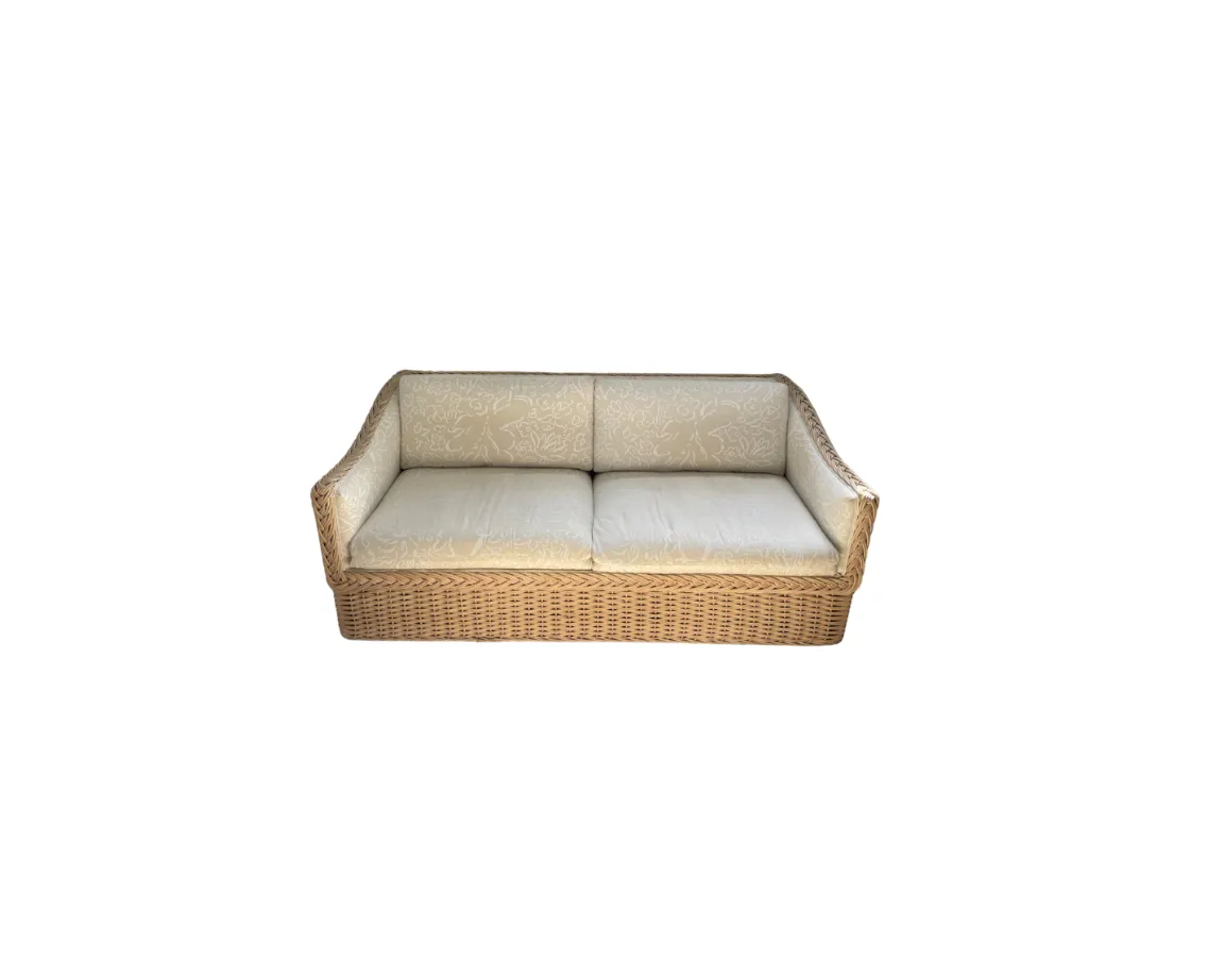 Braided Wicker Sleeper Sofa