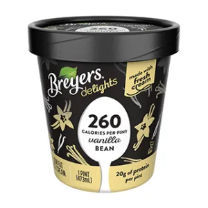 Breyers Delights, Low Fat Vanilla Bean Ice Cream, Pint, (1 Count)