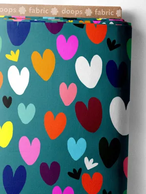 Bright Hearts (teal)