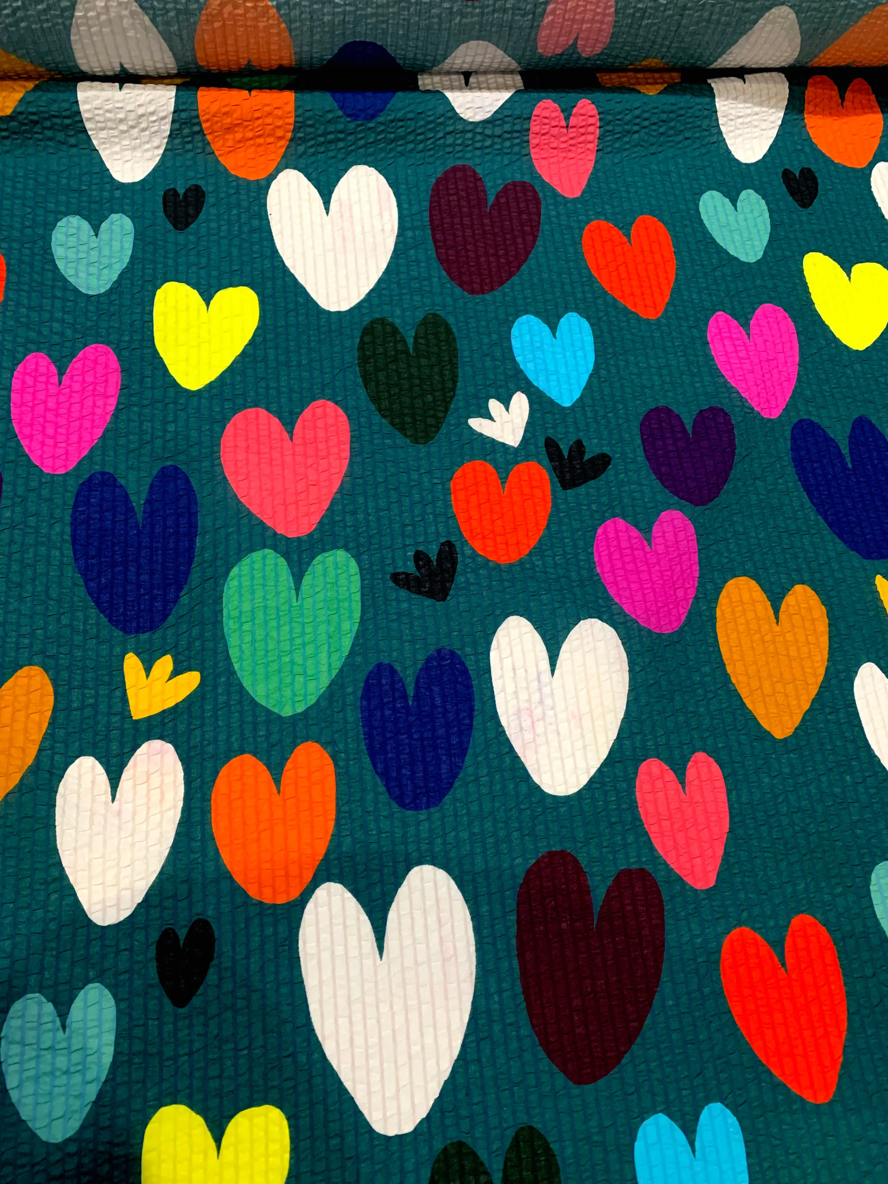 Bright Hearts (teal)