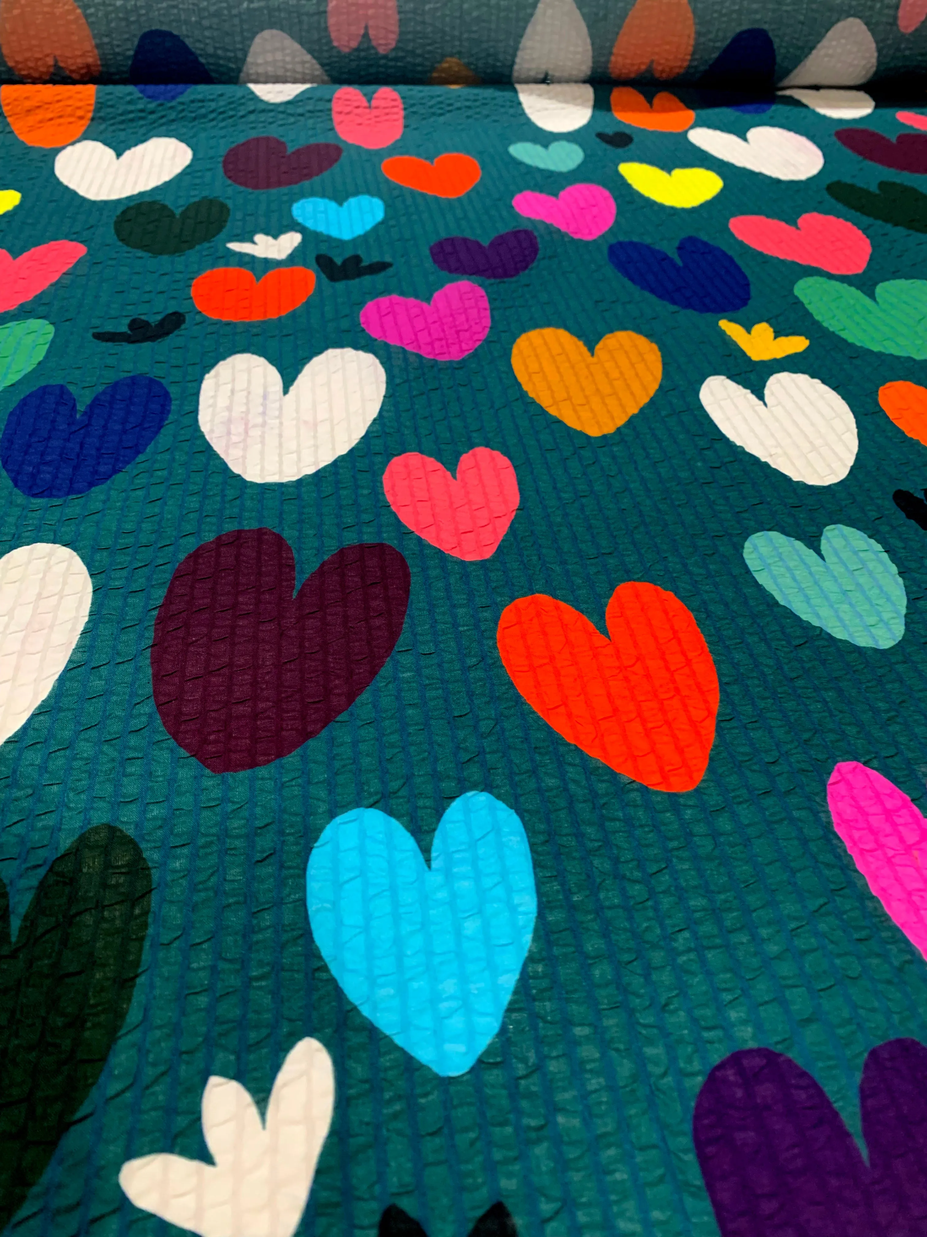 Bright Hearts (teal)