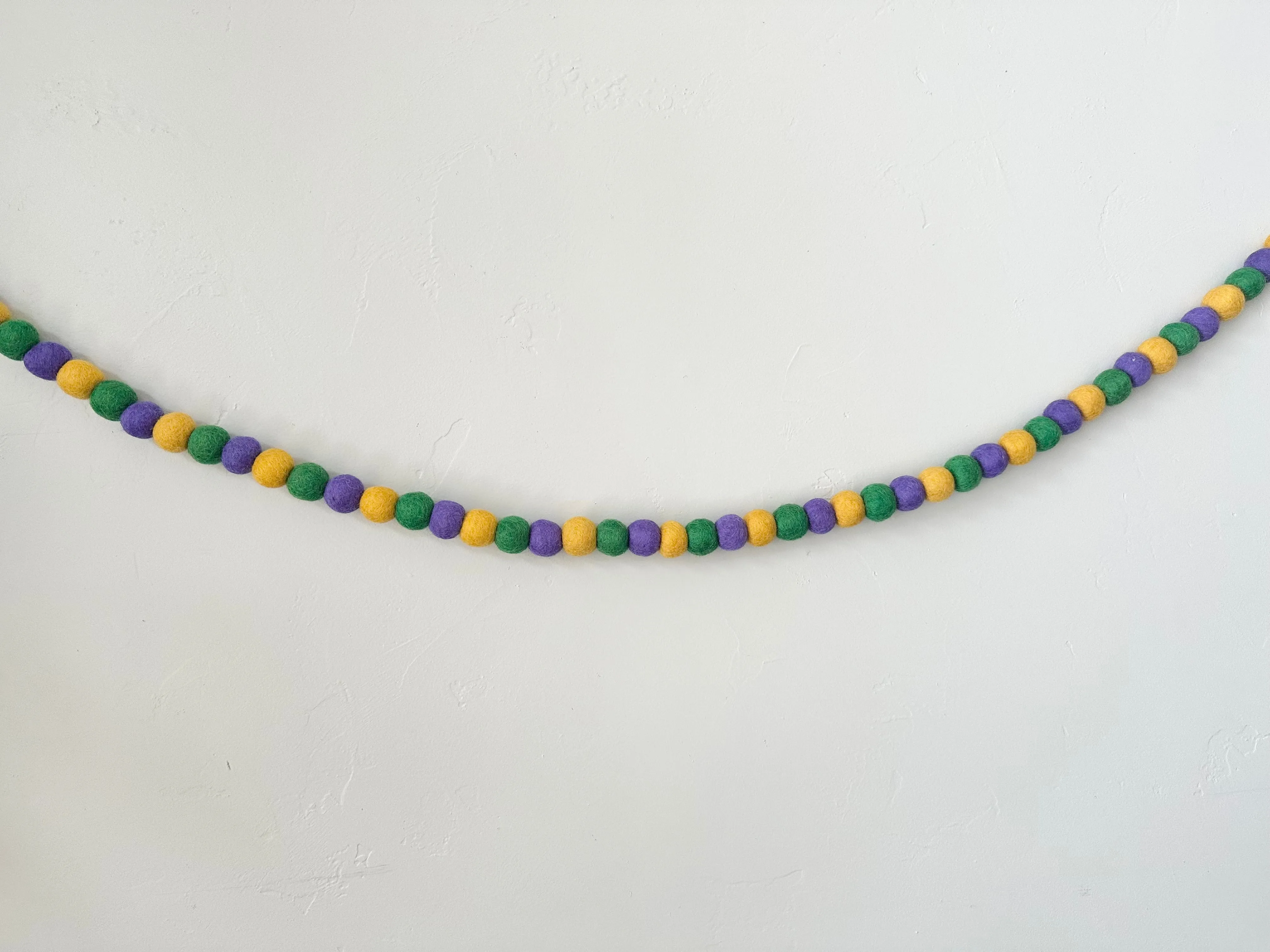 Bright Mardi Gras Garland