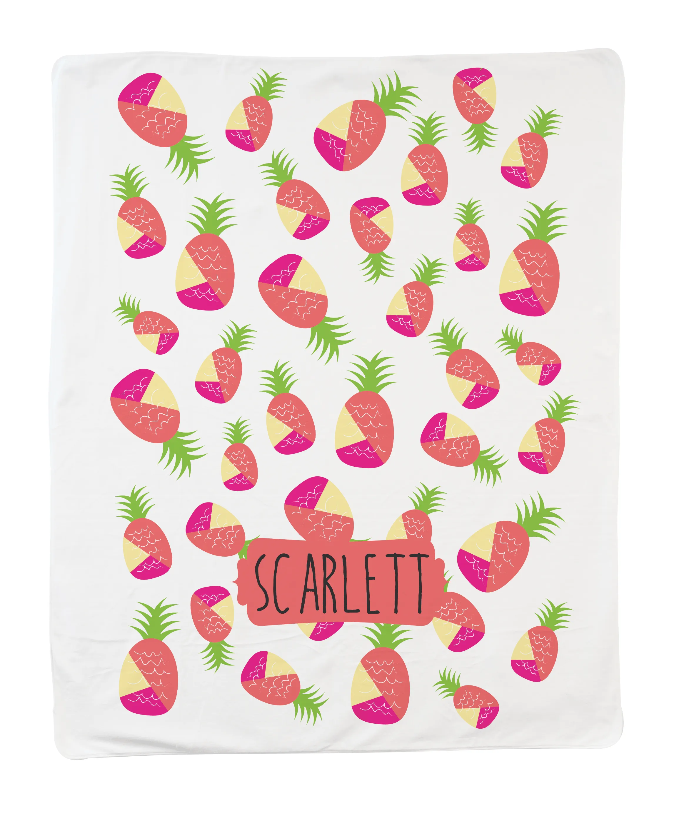 Bright Pineapple Blanket