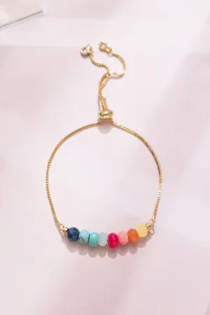 Bright Rainbow Pull Ball Bracelet