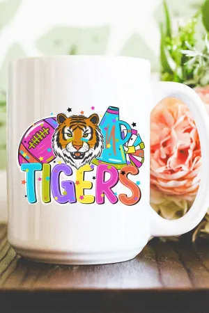 Bright Tigers Colorful Ceramic Mug