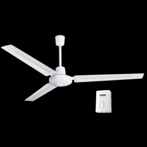Brightstar Ceiling Fan 3 Metal Blades 56” White FCF072