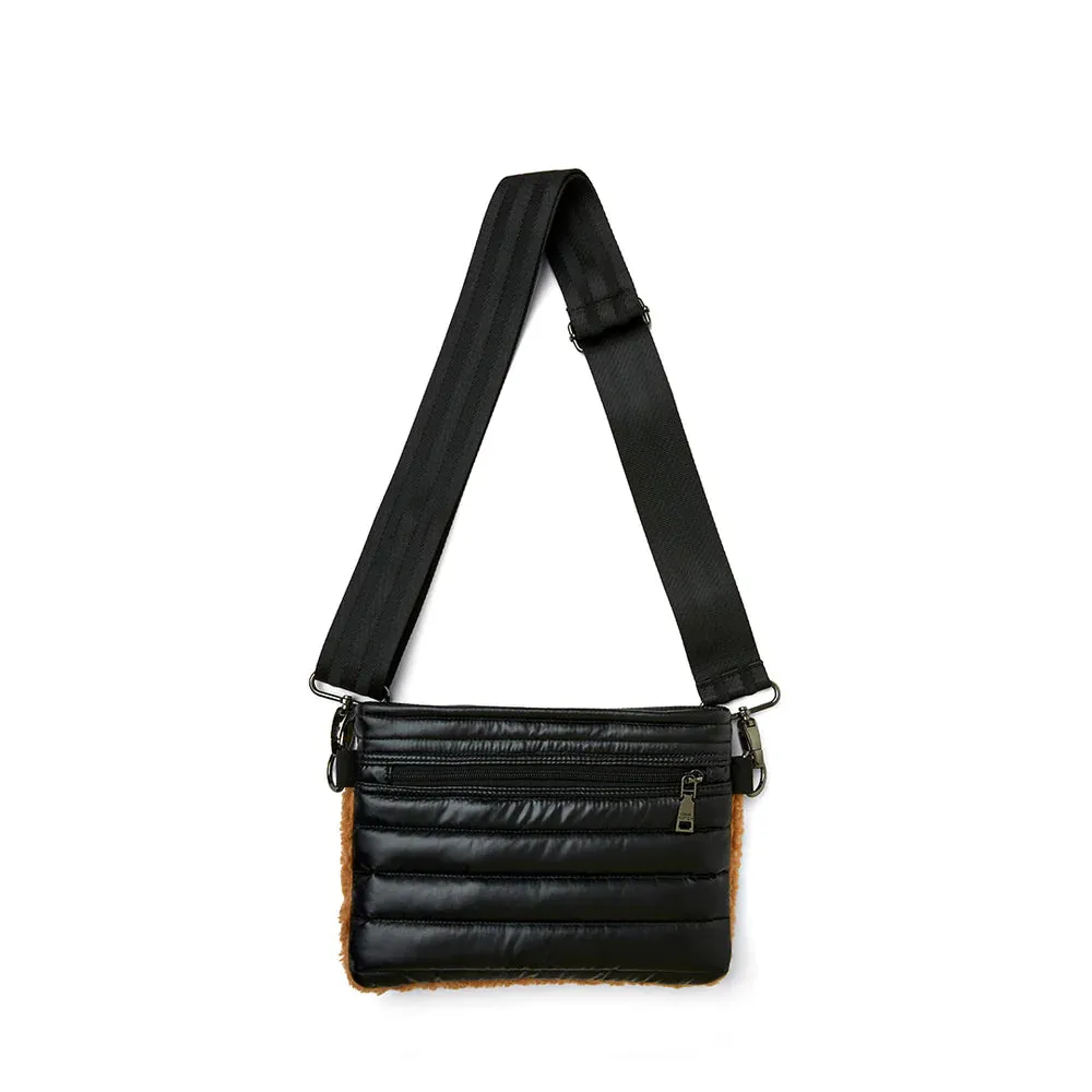 BUM BAG 2.0 - Pearl Black & Nude Sherpa