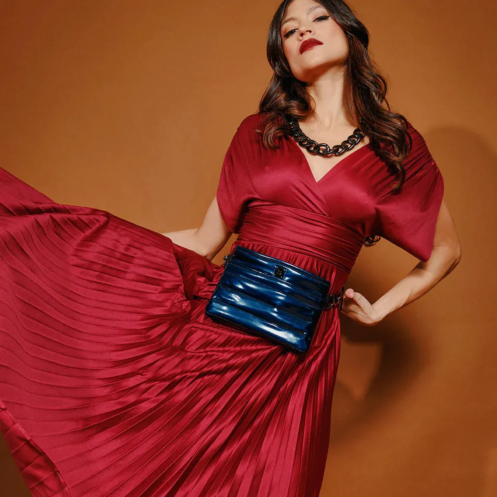 BUM BAG/CROSSBODY - Gloss Navy Patent