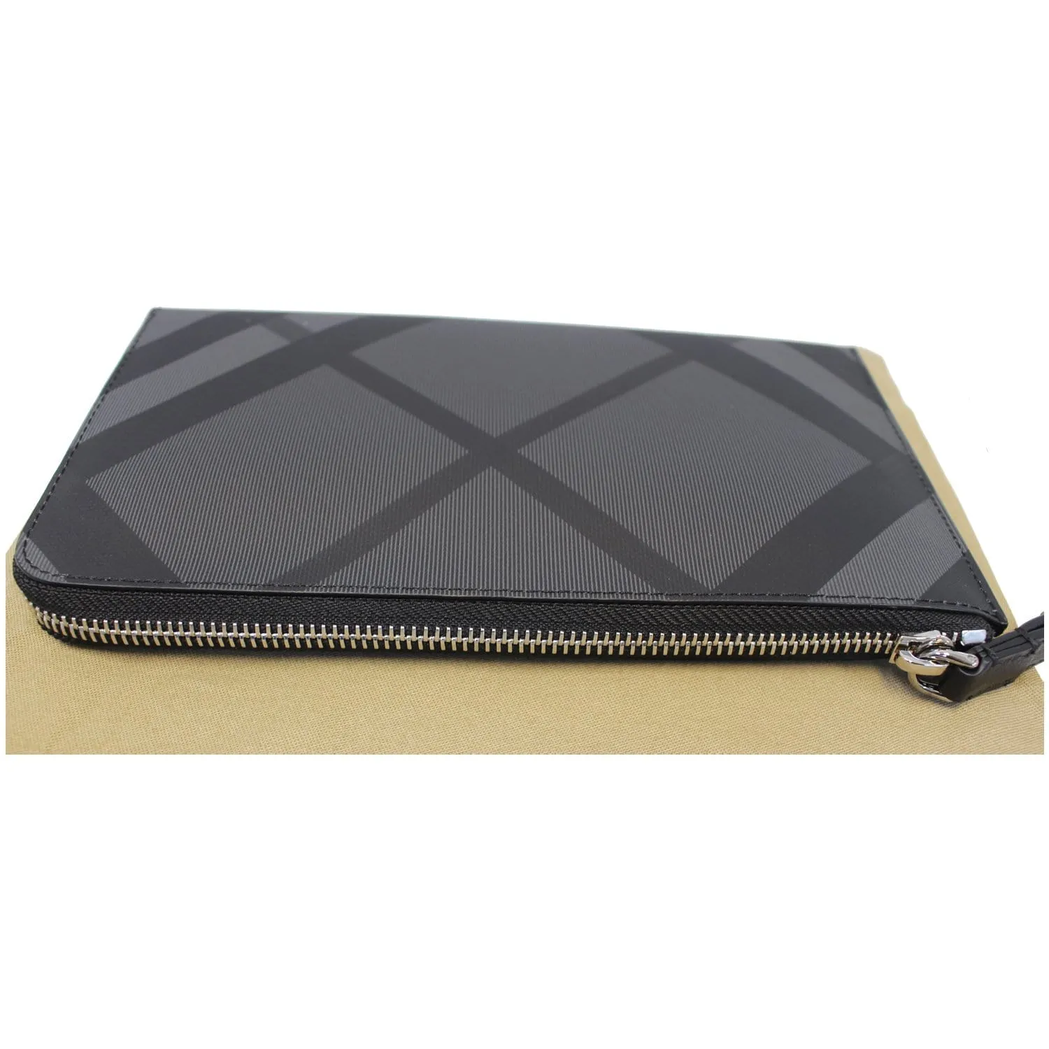BURBERRY London Check Ziparound Wallet