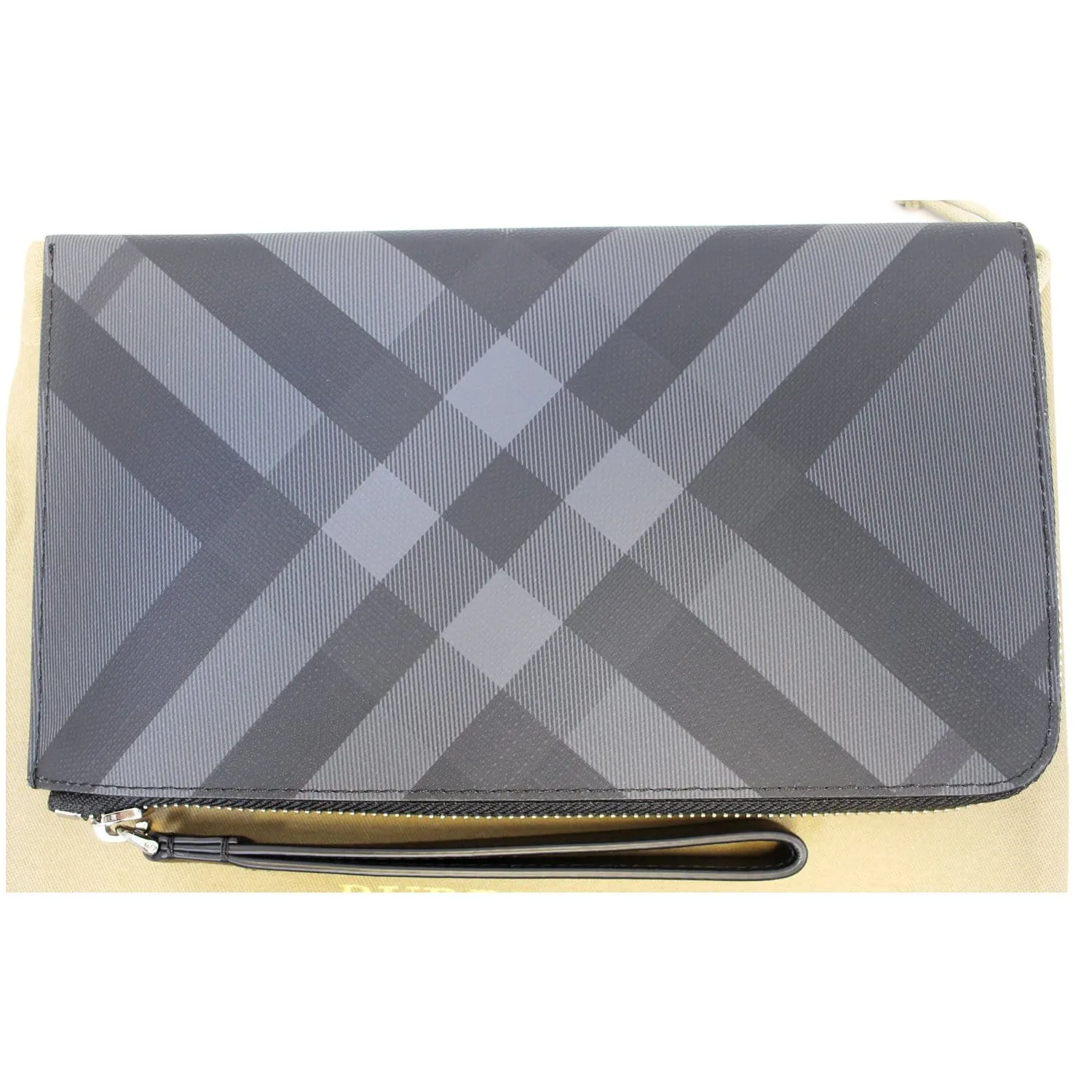BURBERRY London Check Ziparound Wallet