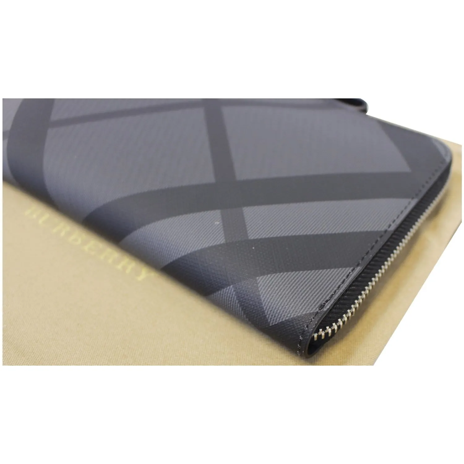 BURBERRY London Check Ziparound Wallet