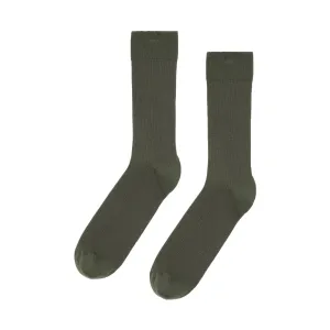 Calcetín Colorful Standard Clásico Orgánico - Dusty Olive