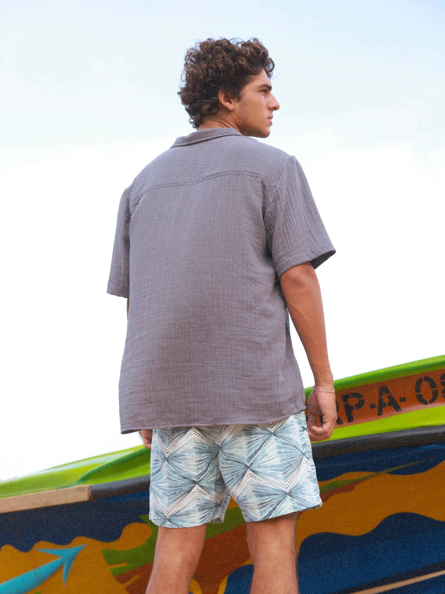 Camp Collar Detailed Shirt