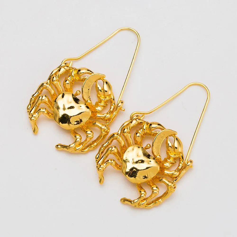Cancer artistic earrings ( The crab)