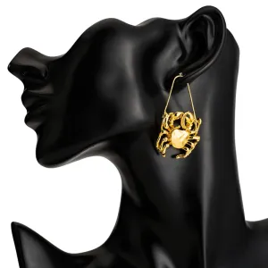 Cancer artistic earrings ( The crab)