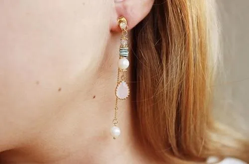 Candy bar colorful drop earrings