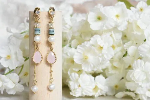 Candy bar colorful drop earrings