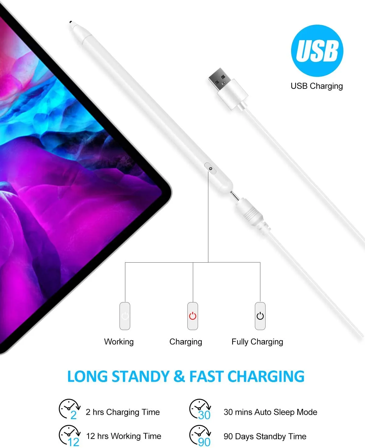 Capacitive Active Pencil Stylus