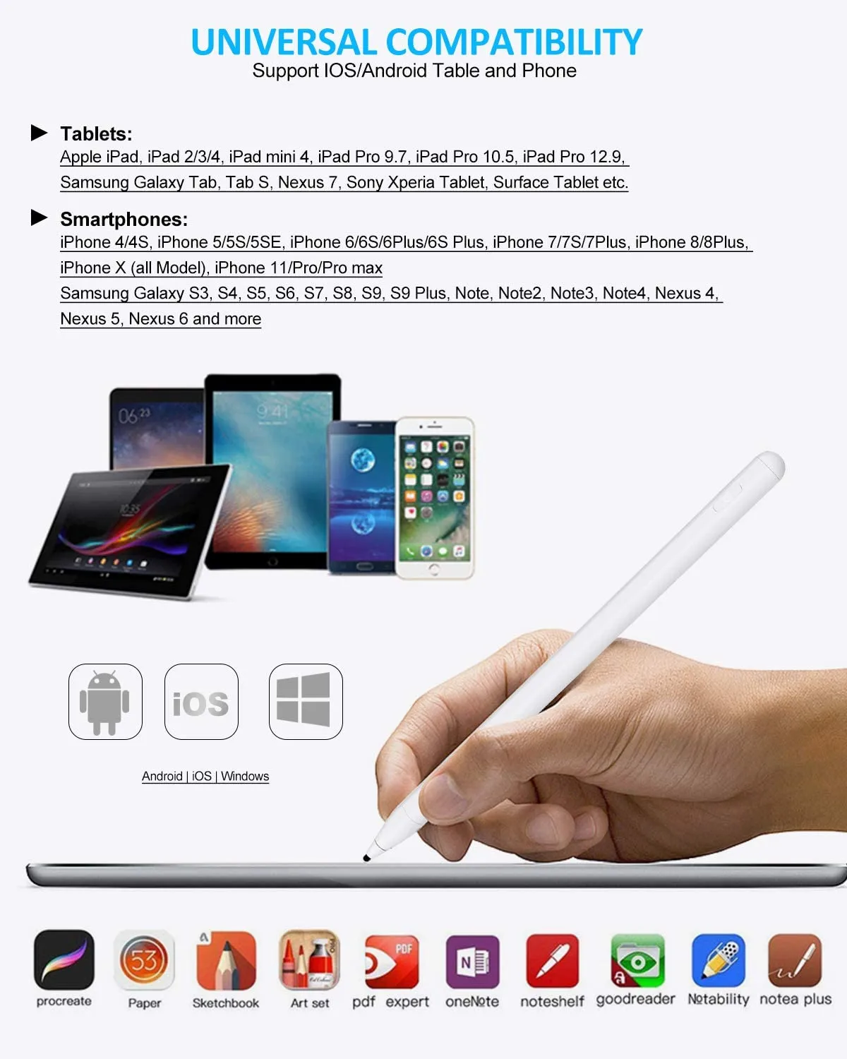 Capacitive Active Pencil Stylus