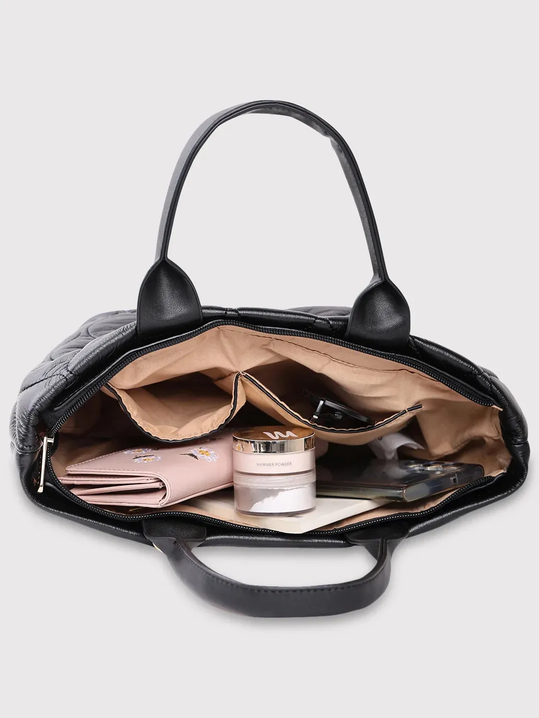 Caprese Briar Small Black Office Tote Bag