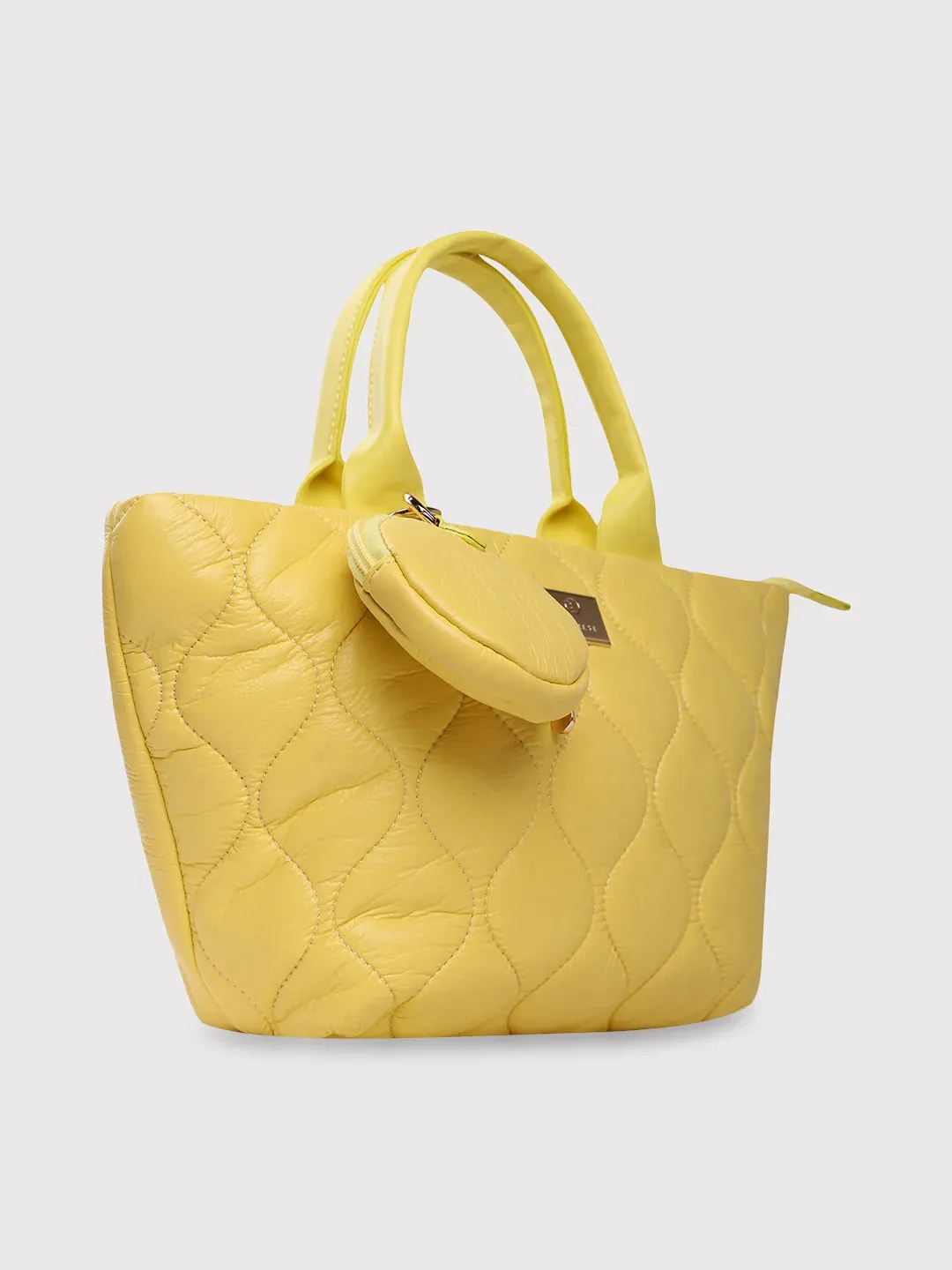 Caprese Briar Tote Small Office Handbag Yellow