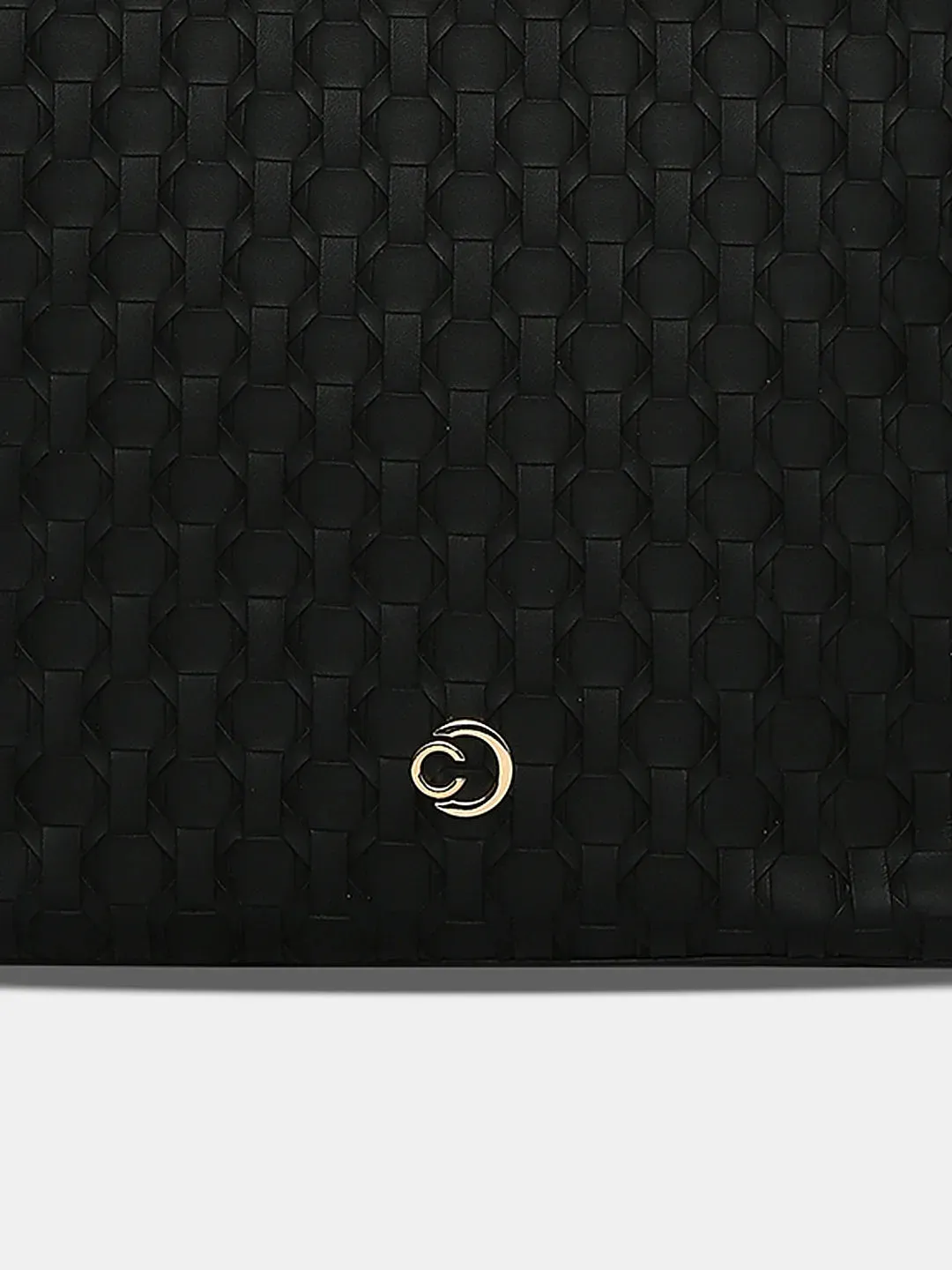 Caprese Rosa Small Black Tote Bag