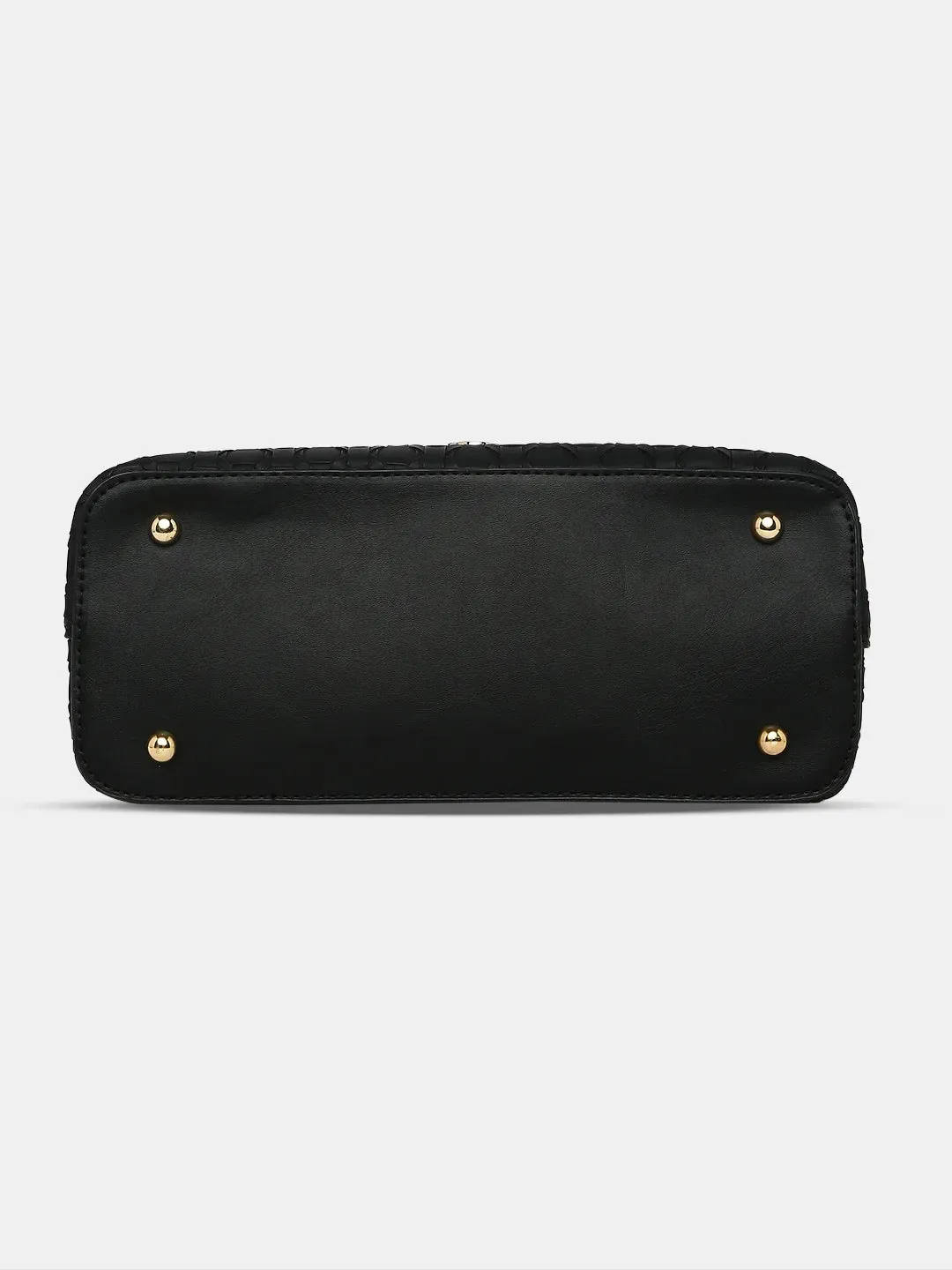 Caprese Rosa Small Black Tote Bag