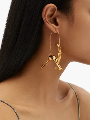 Capricorn artistic earrings (The Goat)