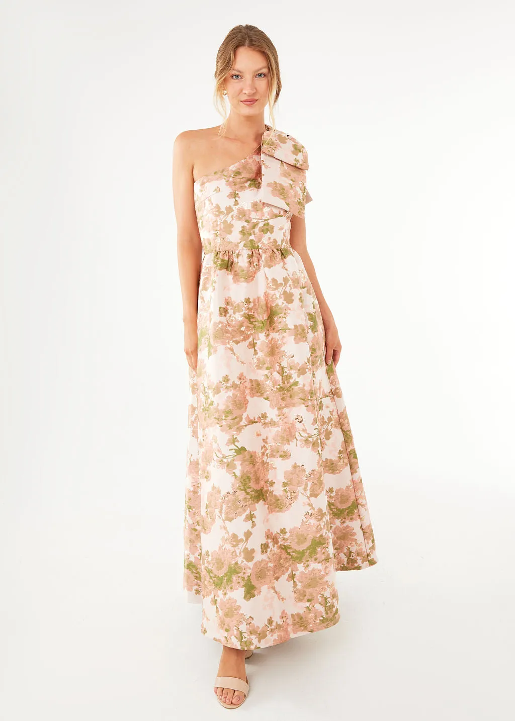 Caroline Gown Baby's Breath Jacquard