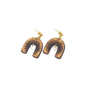 Celestial Wood Earrings | MOONDANCE
